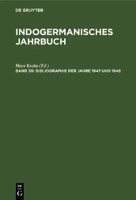 Cover of Bibliographie Der Jahre 1947 Und 1948