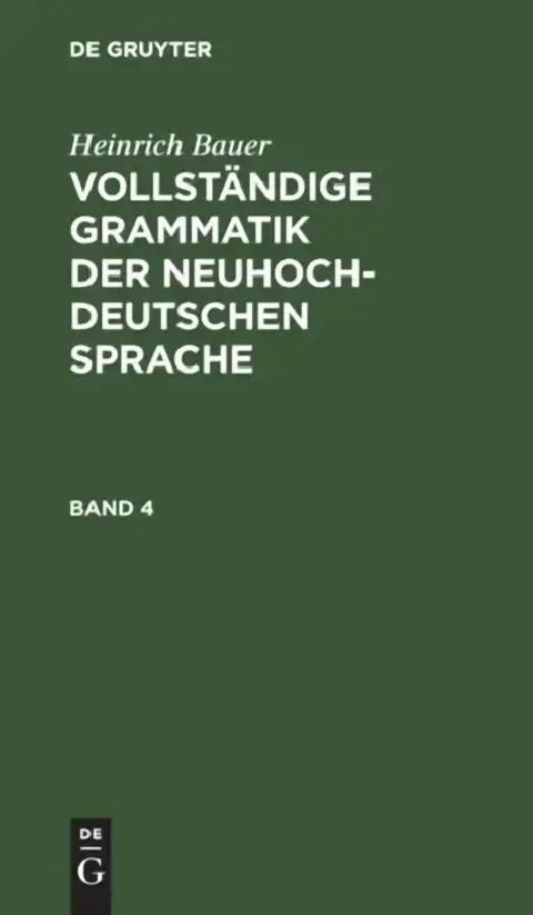 Cover of Heinrich Bauer
