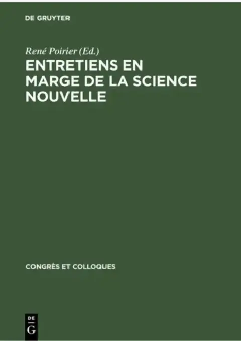 Cover of Entretiens En Marge de la Science Nouvelle