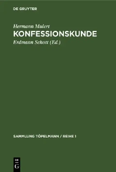Cover of Konfessionskunde