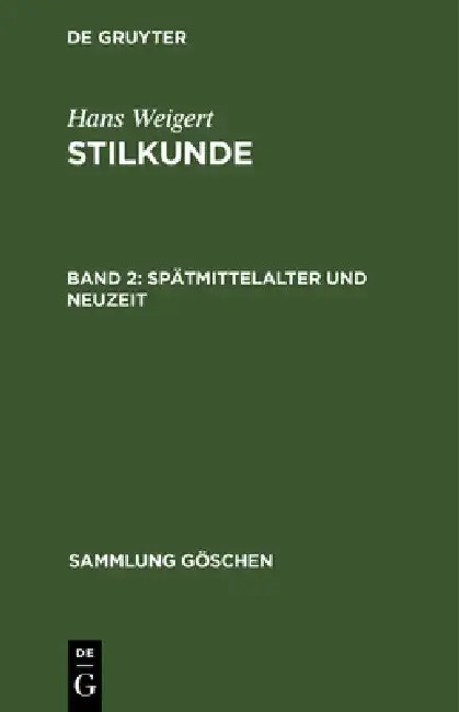 Cover of Spätmittelalter Und Neuzeit