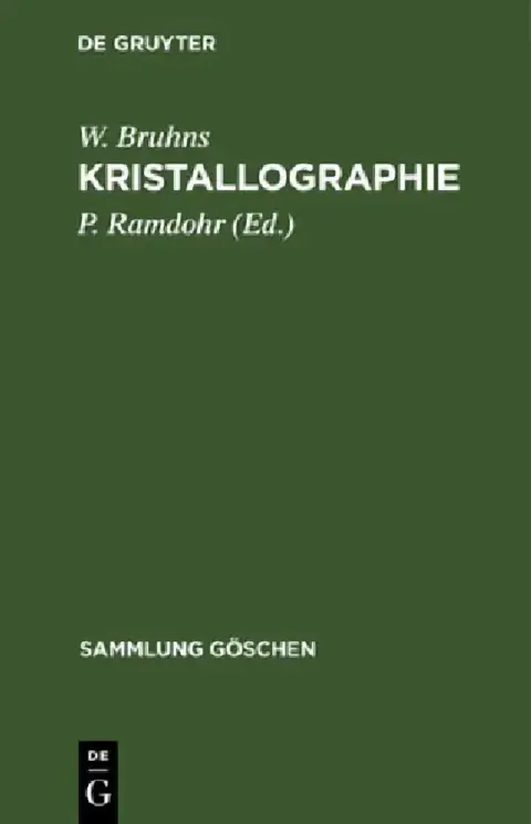 Cover of Kristallographie