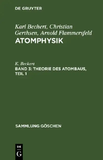 Cover of Theorie Des Atombaus, Teil 1