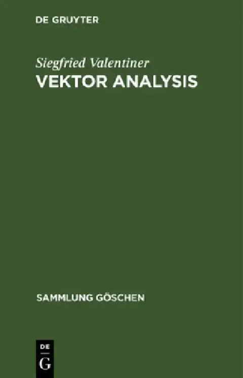 Cover of Vektor Analysis