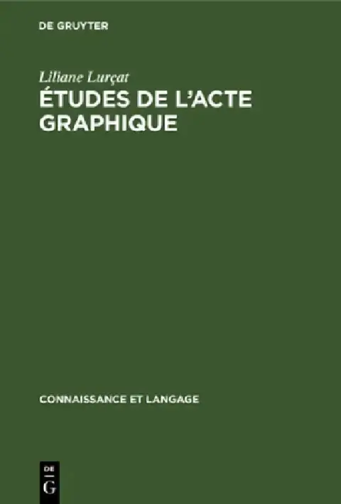 Cover of Études de l'Acte Graphique