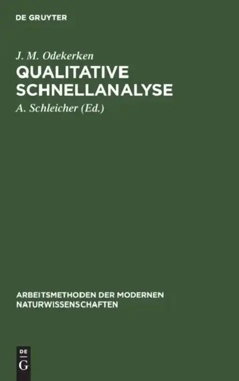 Cover of Qualitative Schnellanalyse