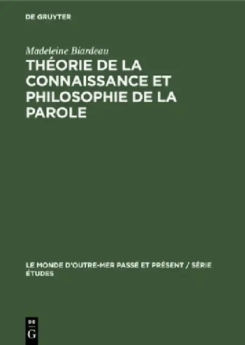 Cover of Théorie de la Connaissance Et Philosophie de la Parole