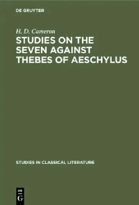 Cover of Studies on the Seven Against Thebes of Aeschylus