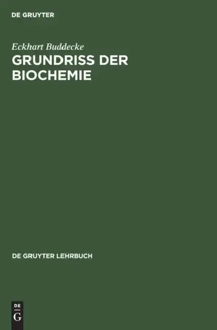 Cover of Grundriss Der Biochemie