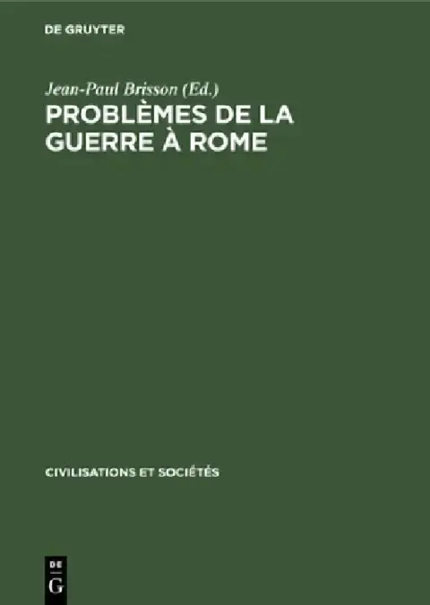Cover of Problèmes de la Guerre À Rome