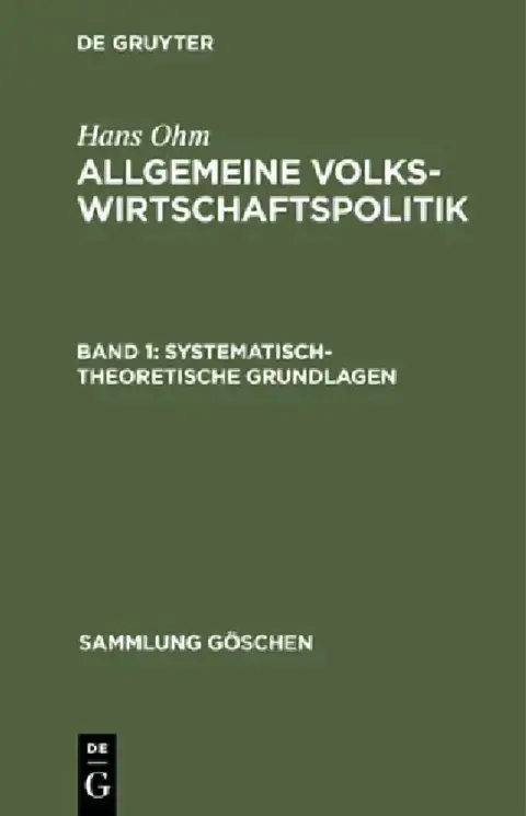 Cover of Systematisch-Theoretische Grundlagen