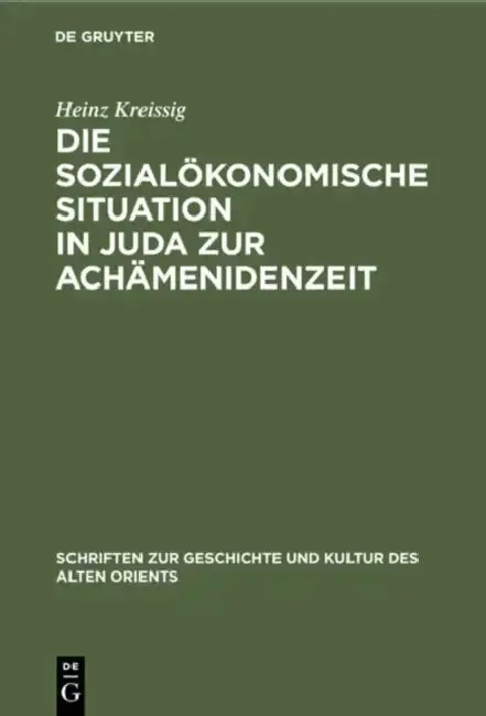 Cover of Die Sozialökonomische Situation in Juda Zur Achämenidenzeit