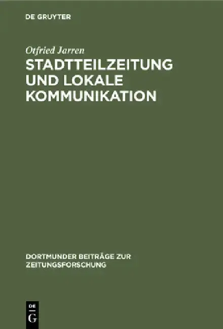Cover of Stadtteilzeitung Und Lokale Kommunikation