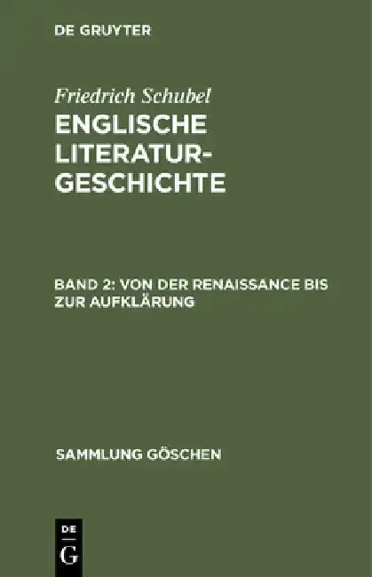 Cover of Von Der Renaissance Bis Zur Aufklärung