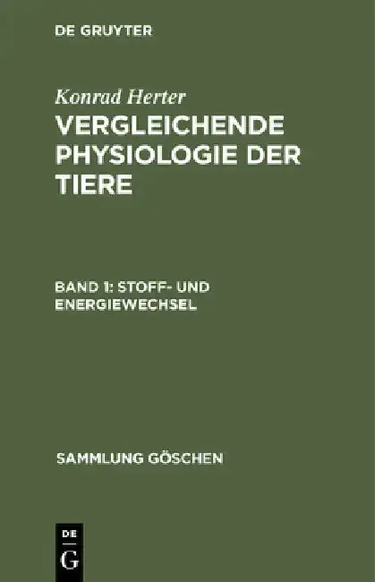 Cover of Stoff- Und Energiewechsel