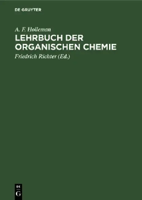 Cover of Lehrbuch Der Organischen Chemie