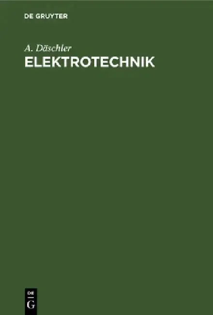 Cover of Elektrotechnik