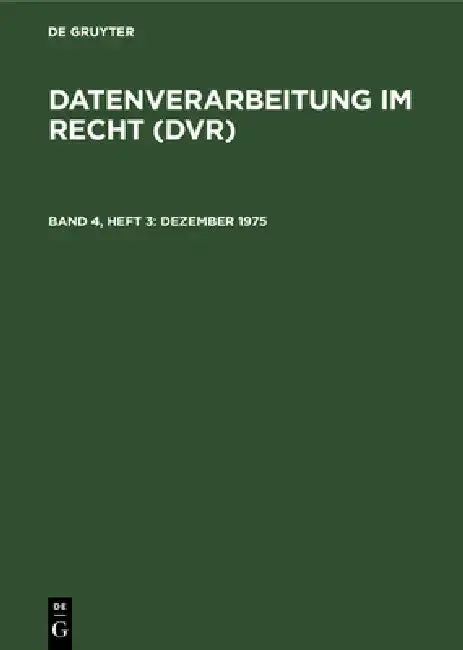 Cover of Dezember 1975