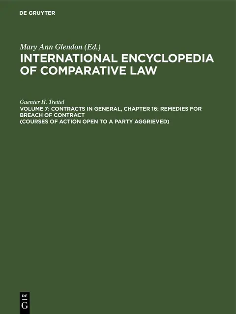 Cover of Contracts in general, Chapter 16