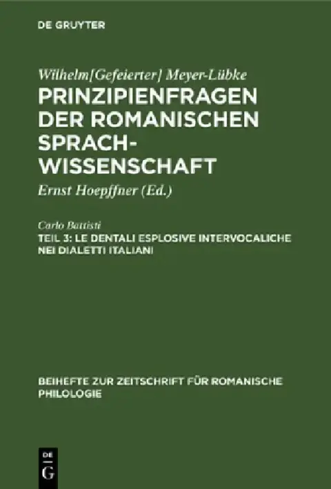Cover of Le Dentali Esplosive Intervocaliche Nei Dialetti Italiani