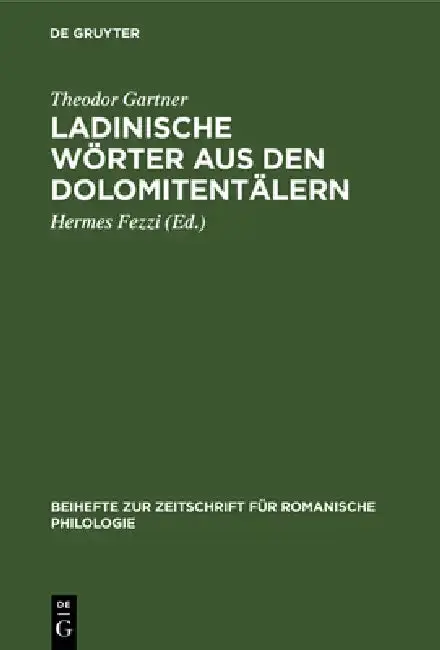 Cover of Ladinische Wörter Aus Den Dolomitentälern