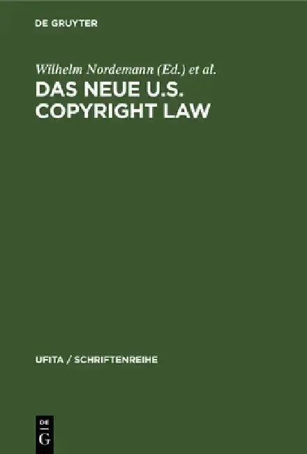 Cover of Das Neue U.S. Copyright Law