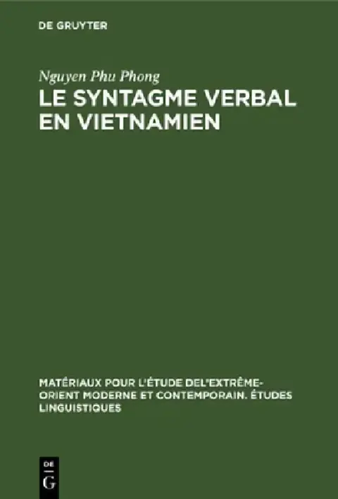 Cover of Le Syntagme Verbal En Vietnamien