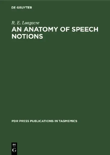 Cover of An Anatomy of Speech Notions