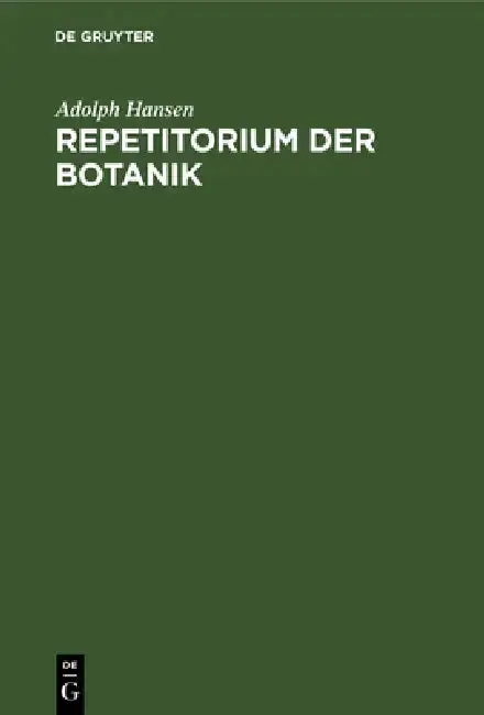 Cover of Repetitorium Der Botanik