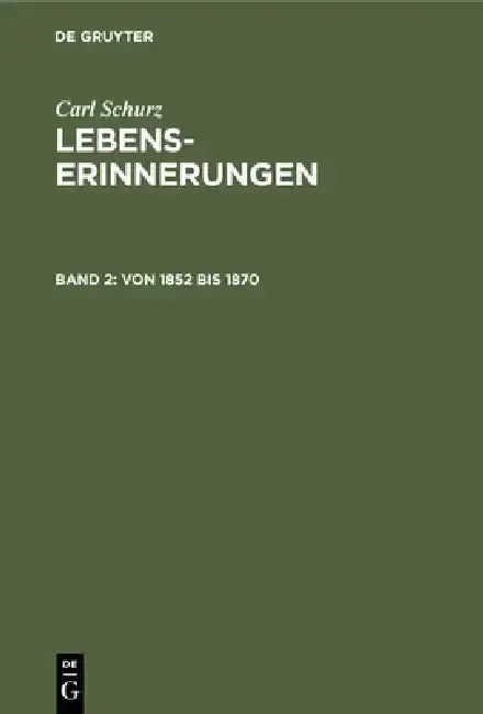 Cover of Von 1852 Bis 1870