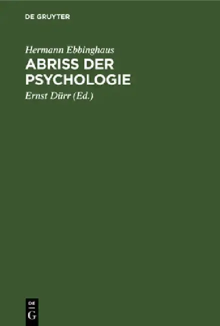 Cover of Abriss Der Psychologie