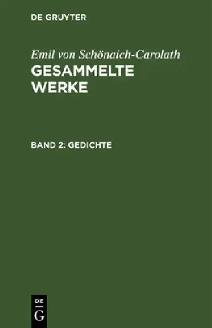 Cover of Gedichte