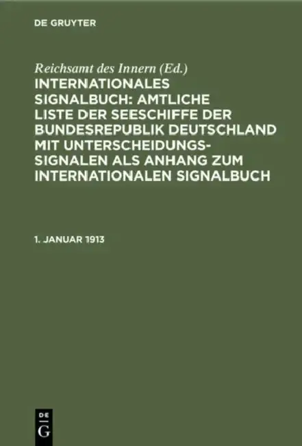 Cover of 1. Januar 1913