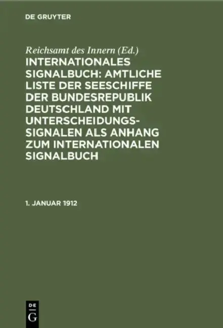 Cover of 1. Januar 1912