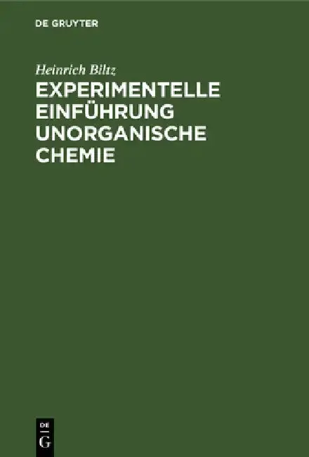Cover of Experimentelle Einführung Unorganische Chemie