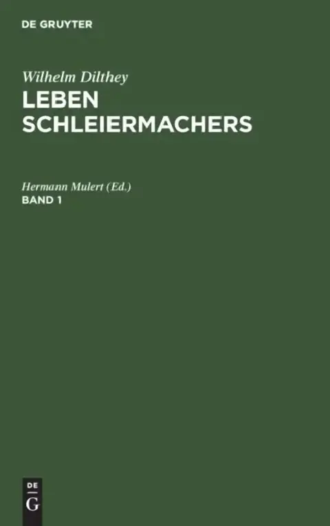 Cover of Wilhelm Dilthey