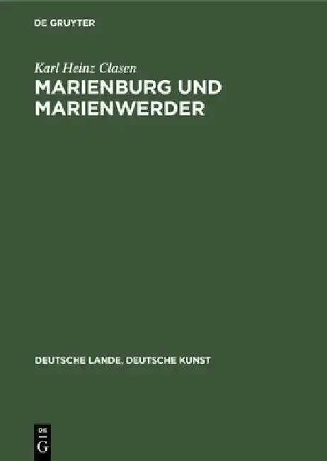 Cover of Marienburg Und Marienwerder