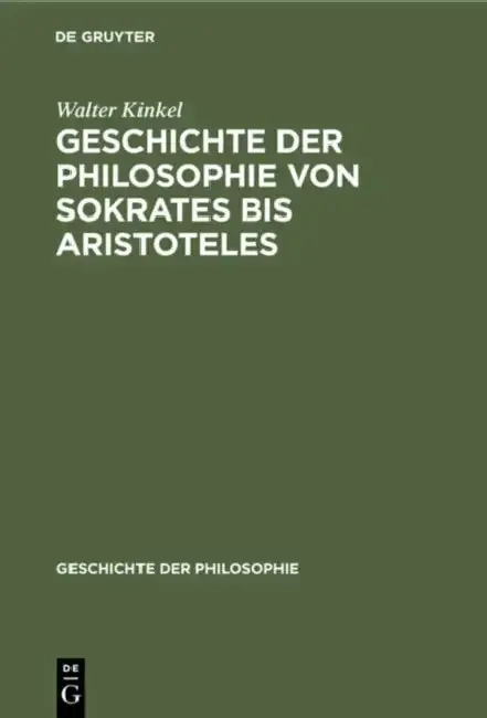 Cover of Geschichte Der Philosophie Von Sokrates Bis Aristoteles