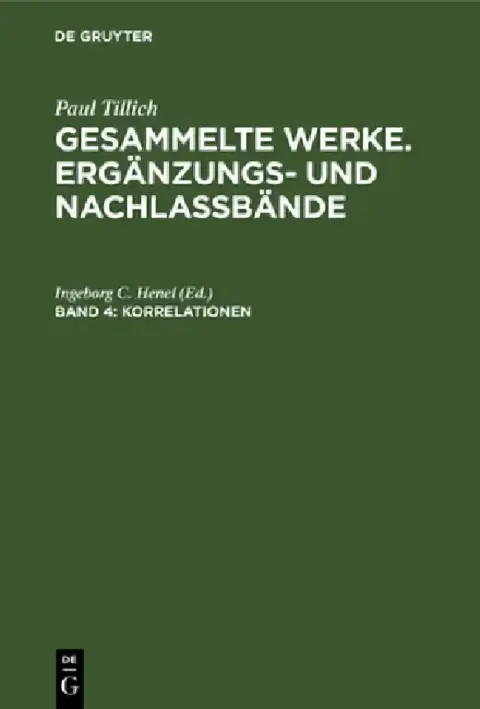 Cover of Korrelationen