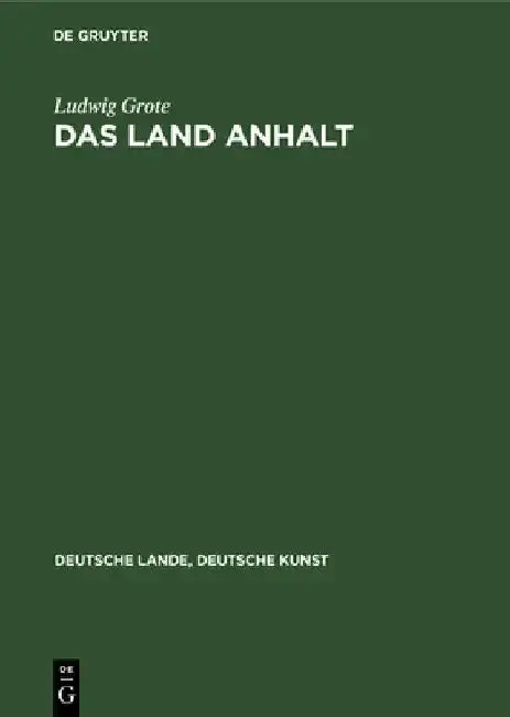 Cover of Das Land Anhalt