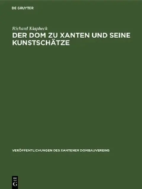 Cover of Der DOM Zu Xanten Und Seine Kunstschätze