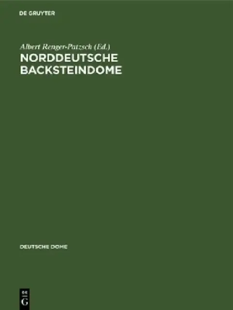 Cover of Norddeutsche Backsteindome