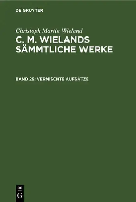 Cover of Vermischte Aufsätze