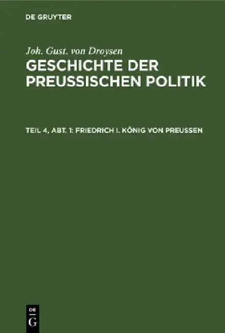 Cover of Friedrich I. König Von Preußen