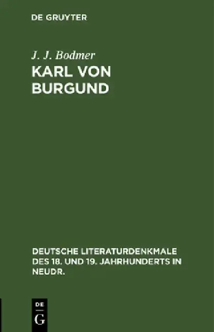 Cover of Karl Von Burgund