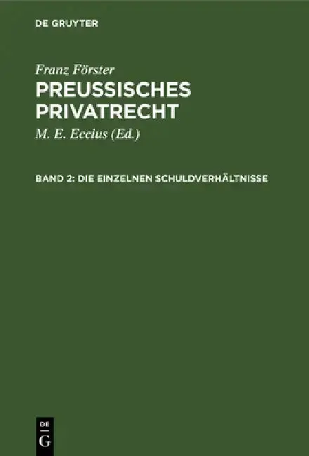 Cover of Die Einzelnen Schuldverhältnisse
