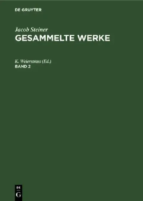 Cover of Jacob Steiner