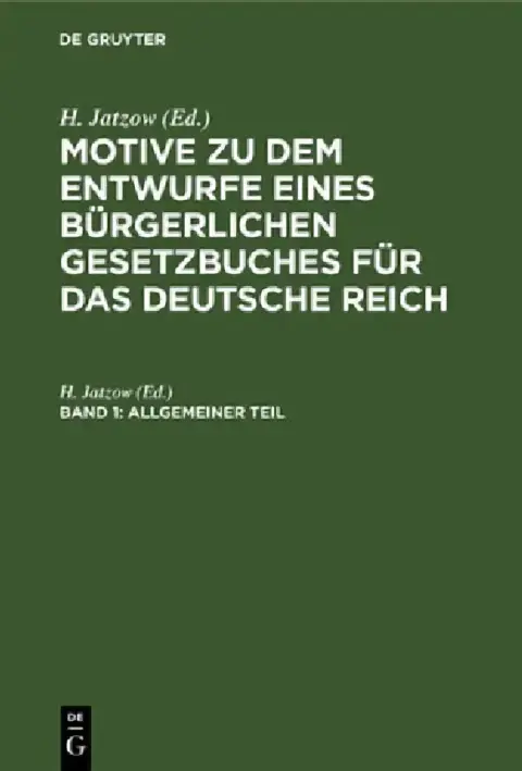 Cover of Allgemeiner Teil