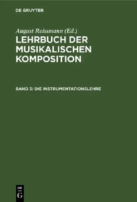 Cover of Die Instrumentationslehre