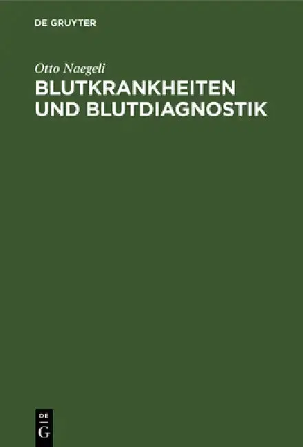 Cover of Blutkrankheiten Und Blutdiagnostik